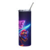 Mario and Luigi Nike jumping - Stainless steel tumbler - Image 3